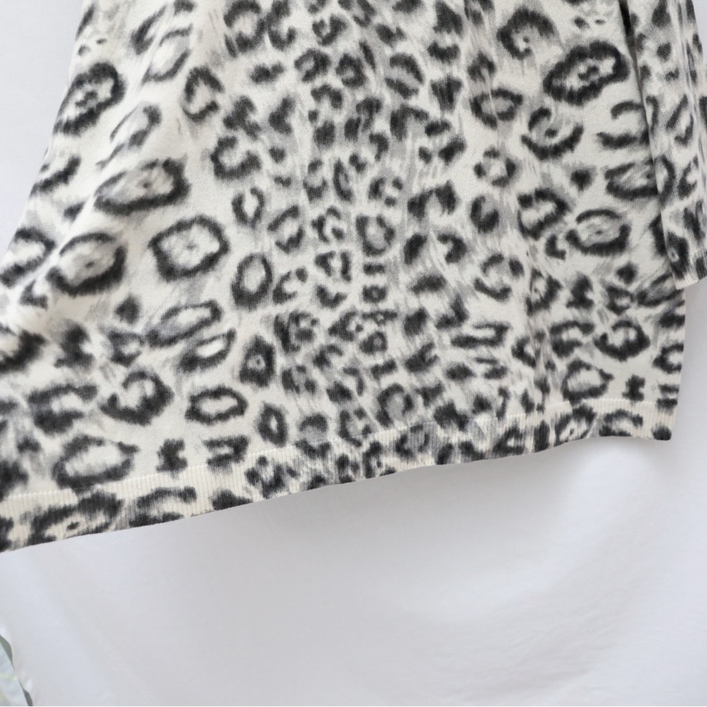 NWT Talbots Cashmere Audrey Sweater Elegant Leopard Animal print 3X plus size - Picture 8 of 10